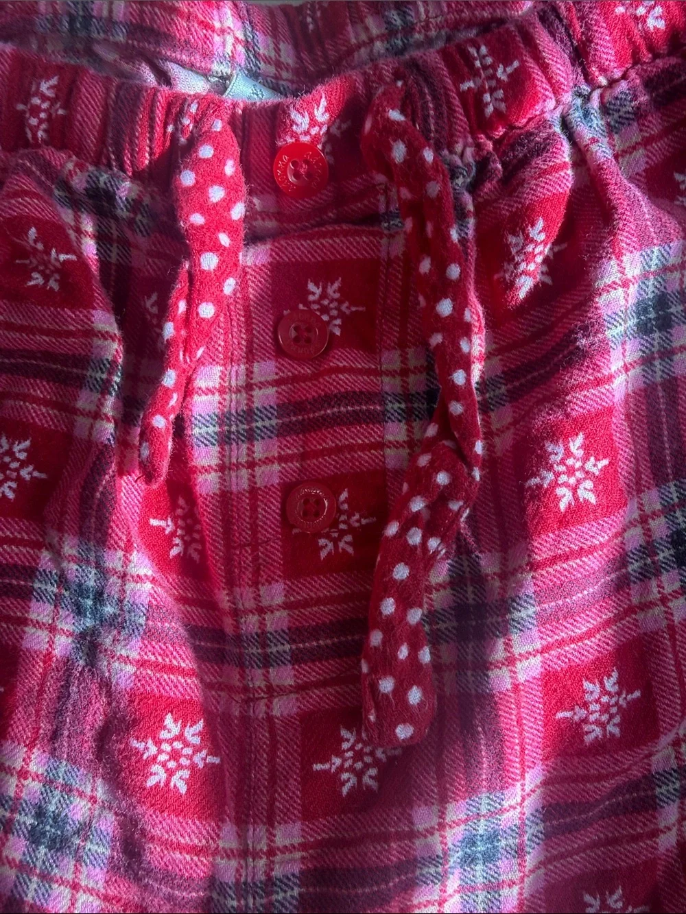 Adonna Pink Plaid Cozy Lounge Pants. B2